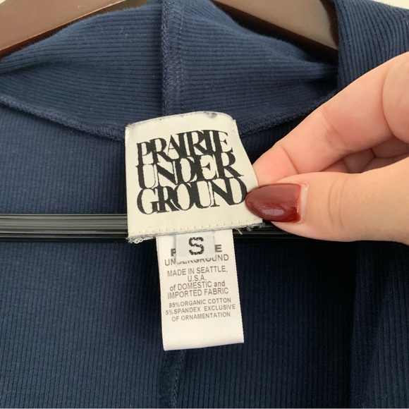 Prairie Underground Your Orbit Cowl Tunic Navy Small - Picture 3 of 4